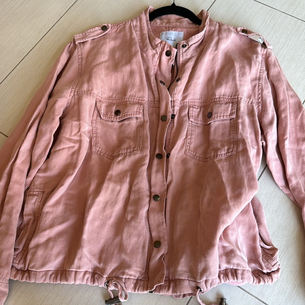 Rails Pink Button-Up Jacket